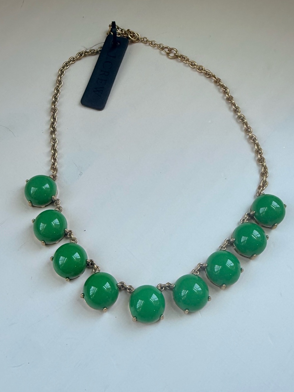 NWT J crew green bubble necklace